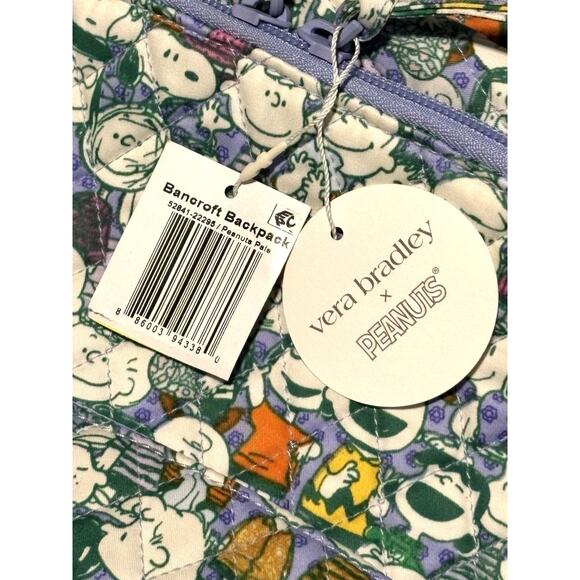 Vera Bradley Peanuts Pals Bancroft Backpack Lrg Charlie Brown Marcy Snoopy NWT main image 3